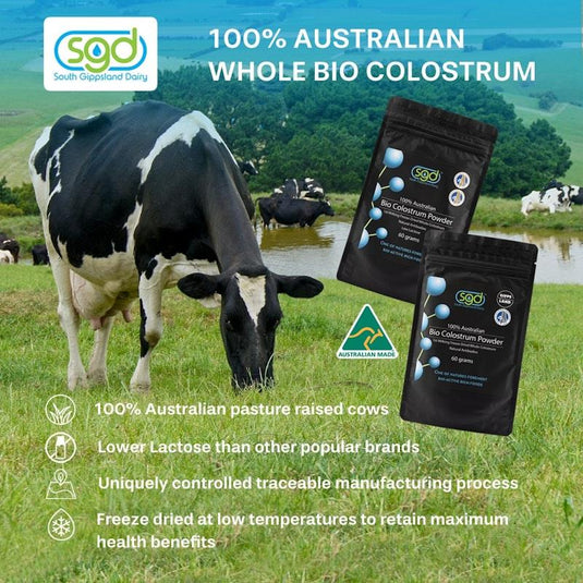 SGD Low Lactose Australian Bio Colostrum Powder 60g
