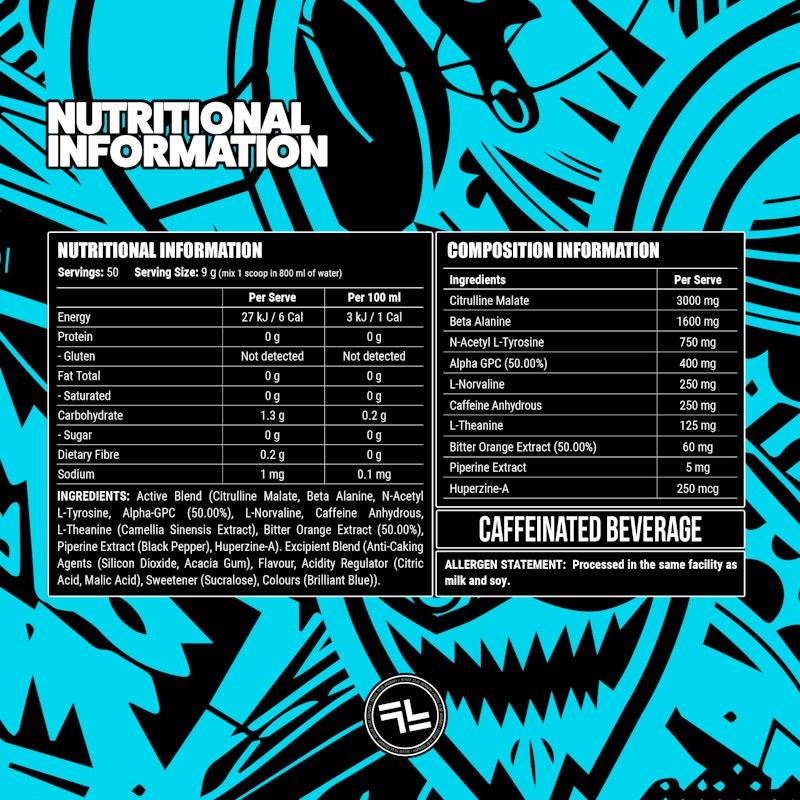 Load image into Gallery viewer, Faction Labs Disorder Original - 50 serves Aqua Splash
