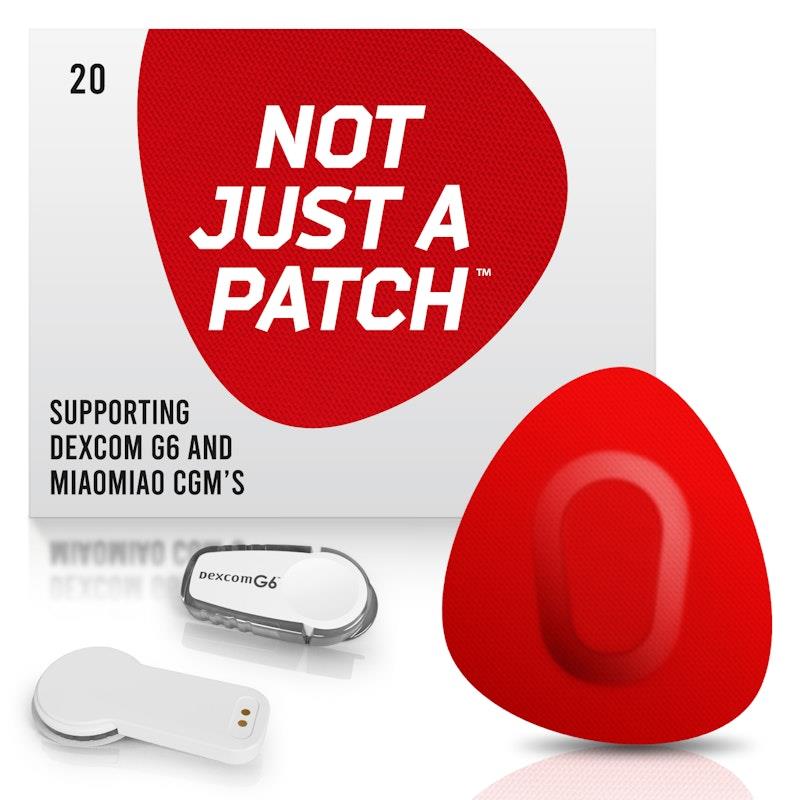 Load image into Gallery viewer, Not Just a Patch Dexcom G6 Patches - Black 20pk
