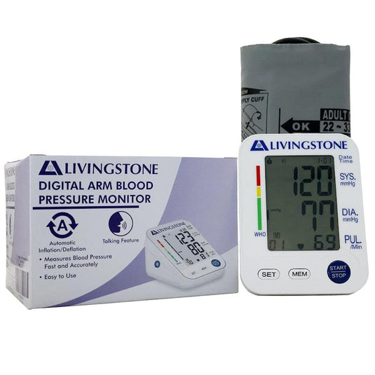Livingstone Digital Blood Pressure Monitor with Talking Feature 1set