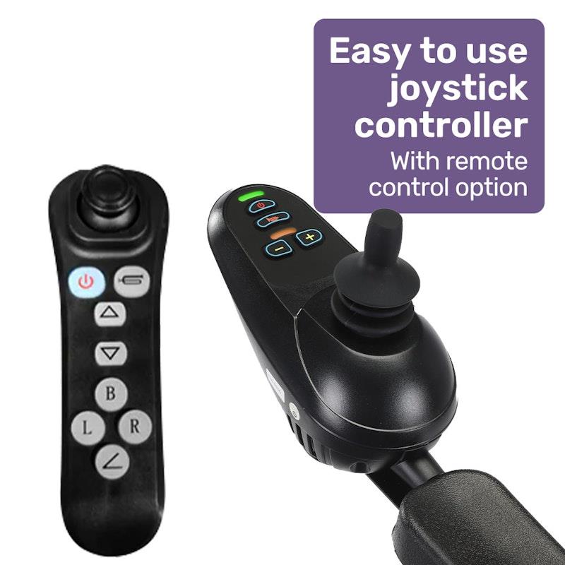 Load image into Gallery viewer, Equipmed Power Electric Wheelchair Long Range Black &amp; Silver

