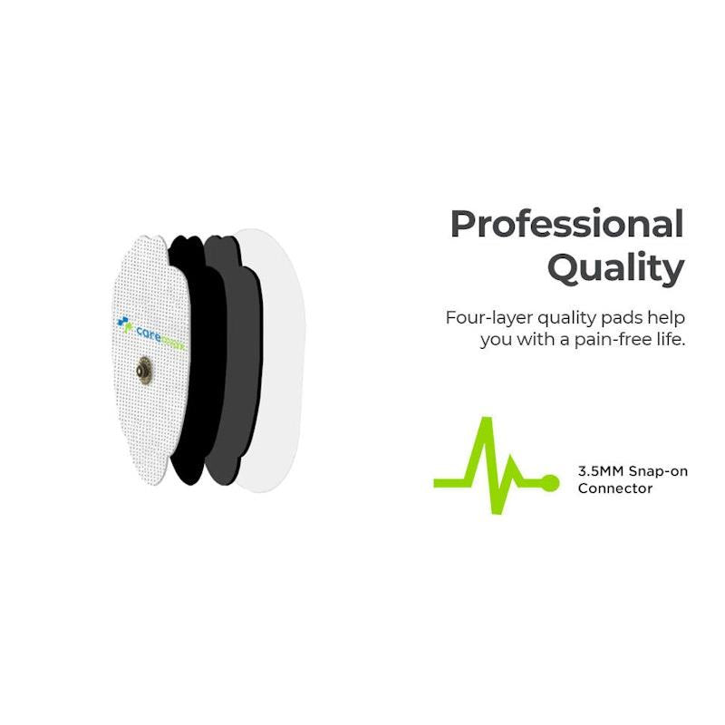 Load image into Gallery viewer, Caremax 7.5(cm) X 4.8(cm) TENS Electrode Pads (Press Stud) 5Pack
