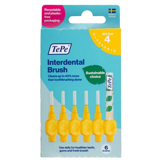 TePe Interdental Brushes - Original Yellow-Size 4