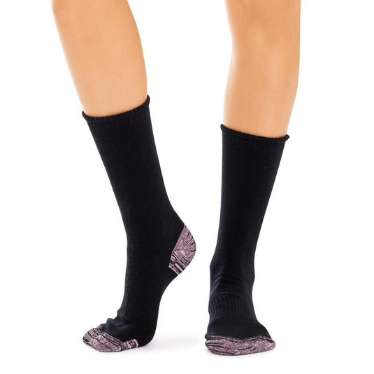 Jack of All Trades 12 Pairs of Women's Top to Toe Comfort Socks - Black Size 5-10