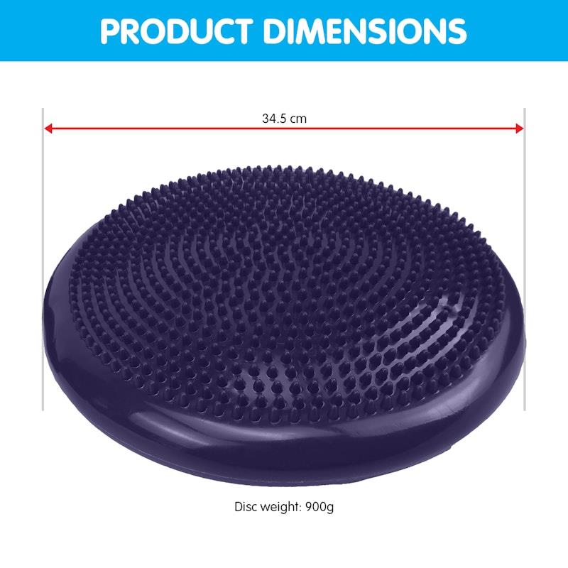 Load image into Gallery viewer, Powertrain Yoga Stability Disc Home Gym Pilates Balance Trainer Purple

