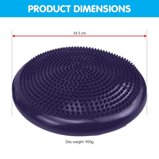 Powertrain Yoga Stability Disc Home Gym Pilates Balance Trainer Purple