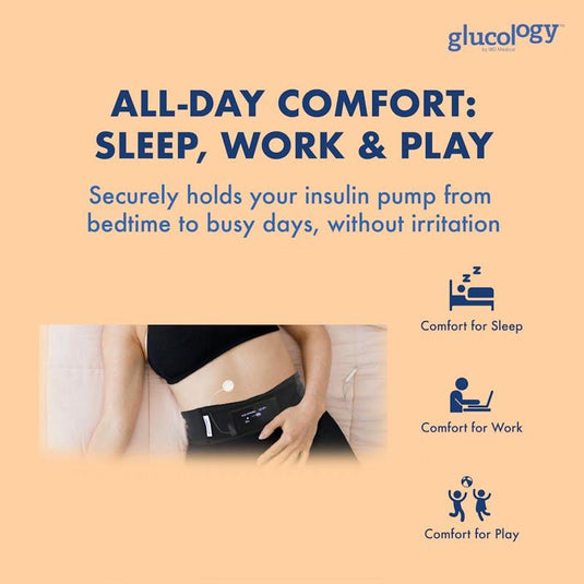 Glucology Insulin Pump Belt Large, Beige