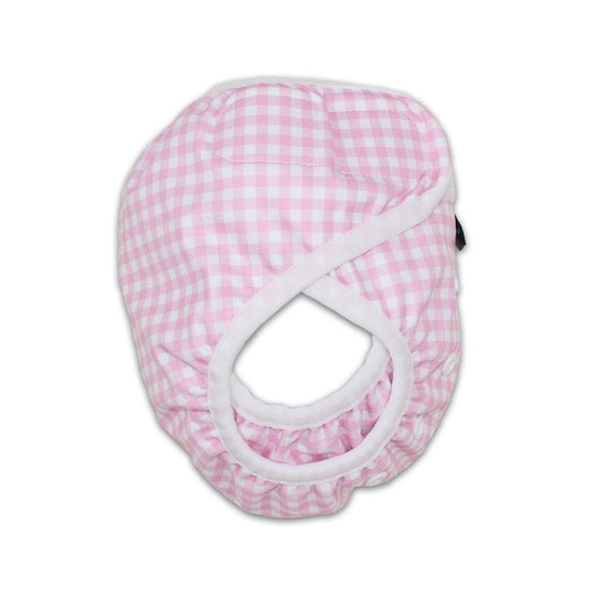 tyoub Adjustable Reusable Swim Nappy and Wet Bag - Pink Gingham Check One Size