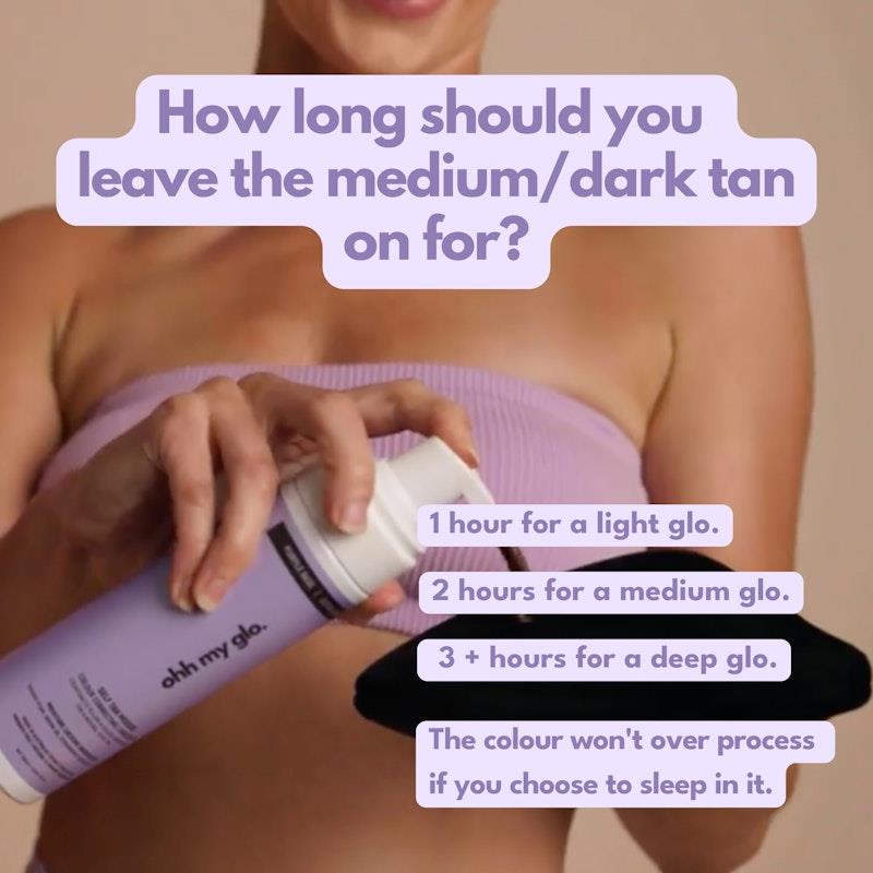 Load image into Gallery viewer, Ohh My Glo Self-Tan Purple Base (Medium/Dark) 200ml
