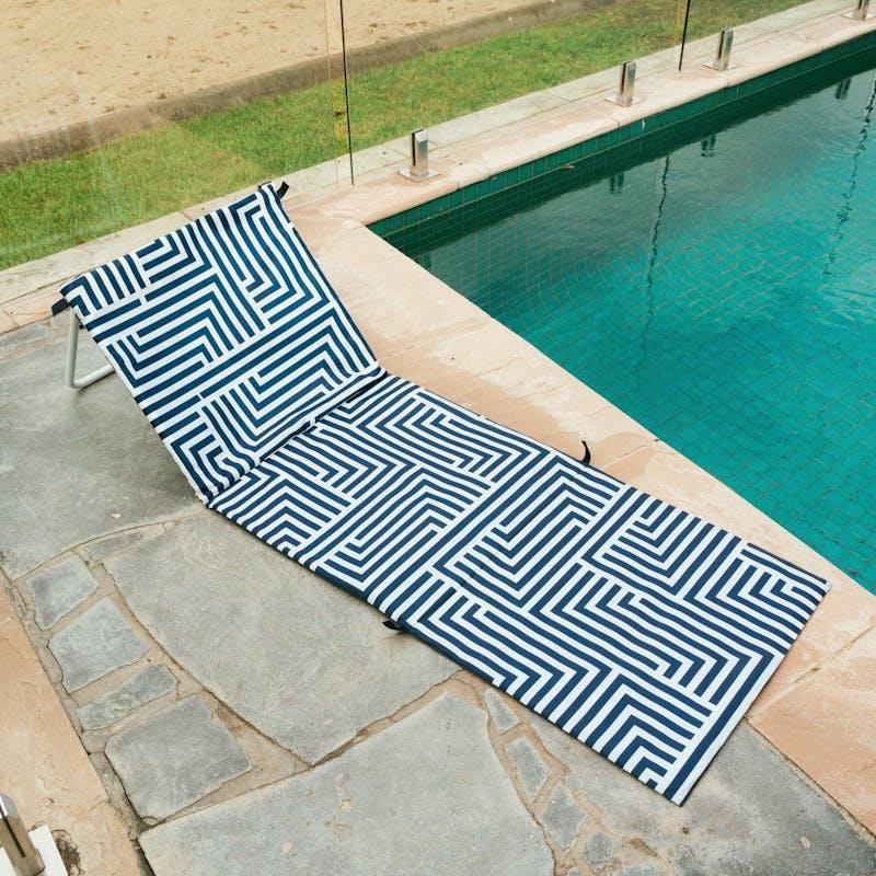 Load image into Gallery viewer, Lazy Dayz Fold Up Beach Lounger - Makena 1pc
