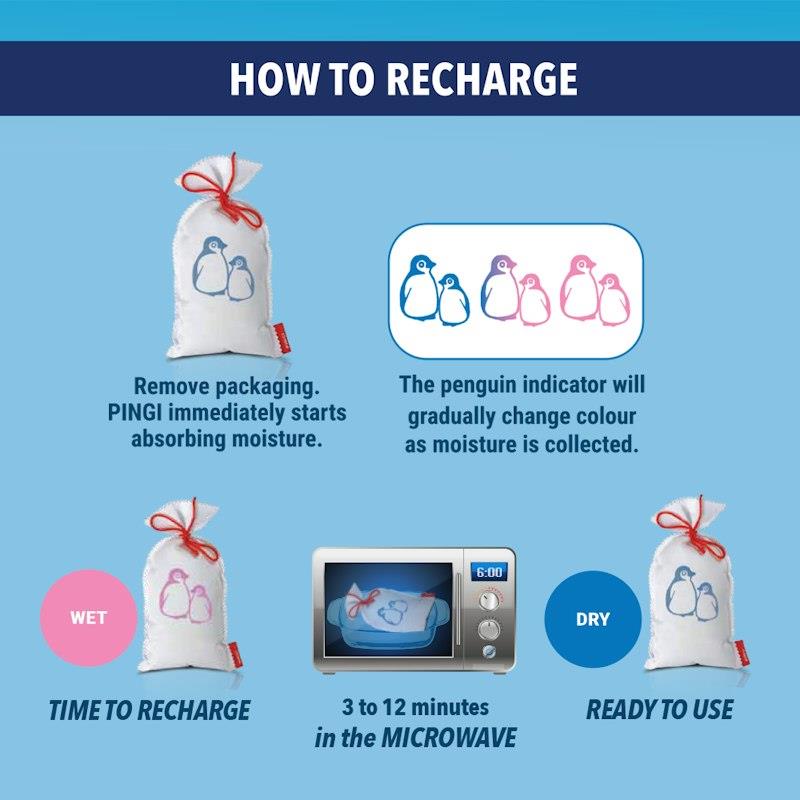 Load image into Gallery viewer, Pingi Bag  250g Moisture Absorber (reuseable) 250g
