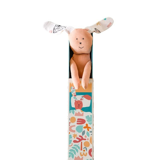 Baby Loves Sleep - Bunny Hugs Giving Doll - Peach Pink 1Piece