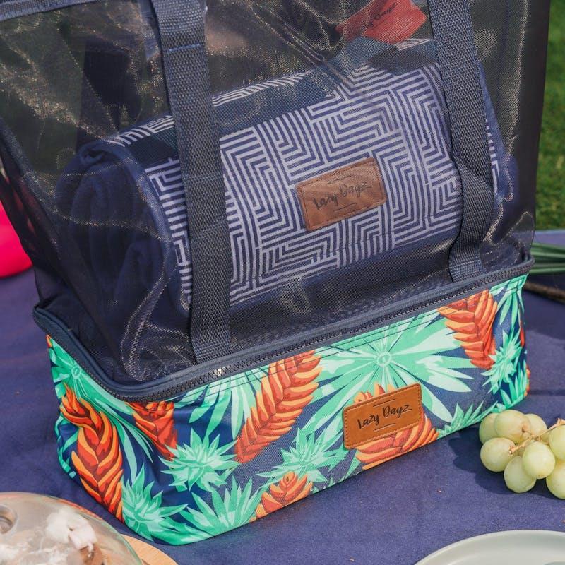Load image into Gallery viewer, Lazy Dayz Insulated Cooler Tote - Mossman 1pc
