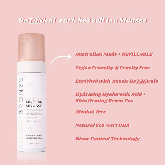GlowBronze - Self Tanning Mousse 180ml