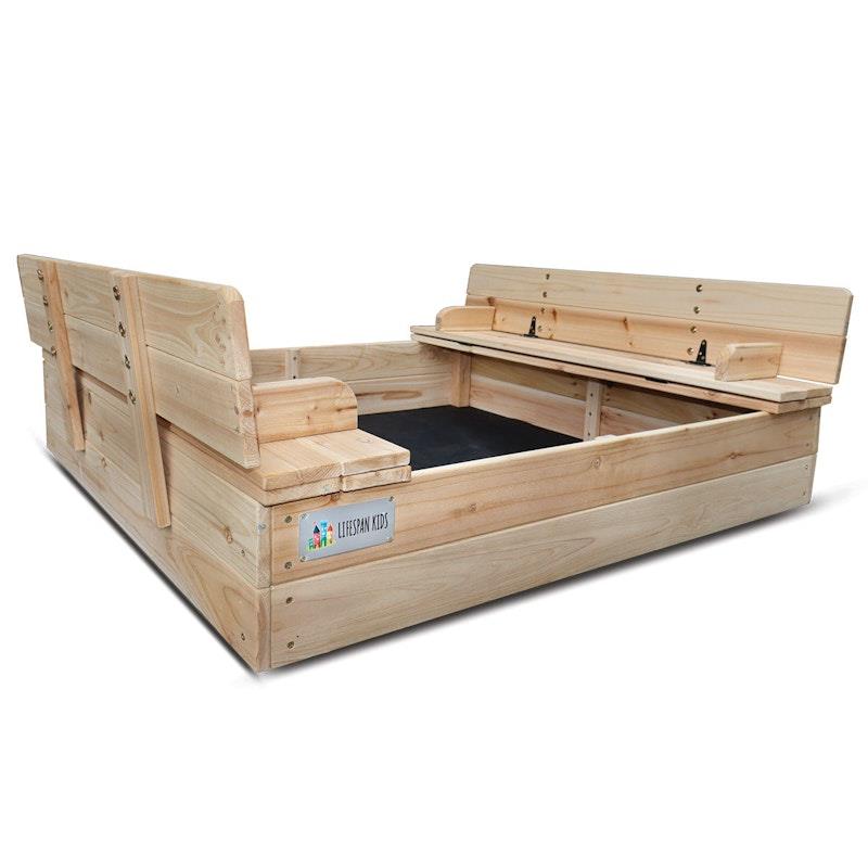 Load image into Gallery viewer, Lifespan Kids Strongbox Square Sandpit One Size
