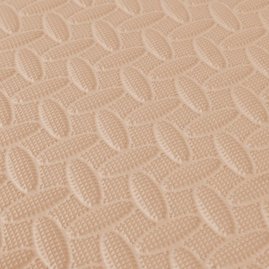BoPeep EVA Foam Kids Play Mat Floor Baby Crawling Interlocking Waterproof Beige 4Pack
