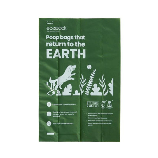 Ecopack Compostable Dog Poop Bags Bundle 4 Boxes/240 Bags