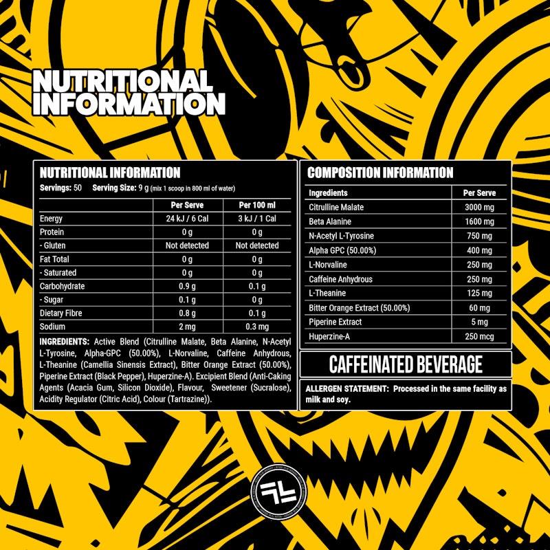 Load image into Gallery viewer, Faction Labs Disorder Original - 50 serves Yellow Fever
