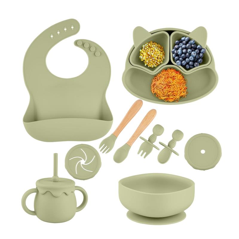 Load image into Gallery viewer, Zoe Sage Silicone Baby Feeding Set 11pc Bundle Kokoda
