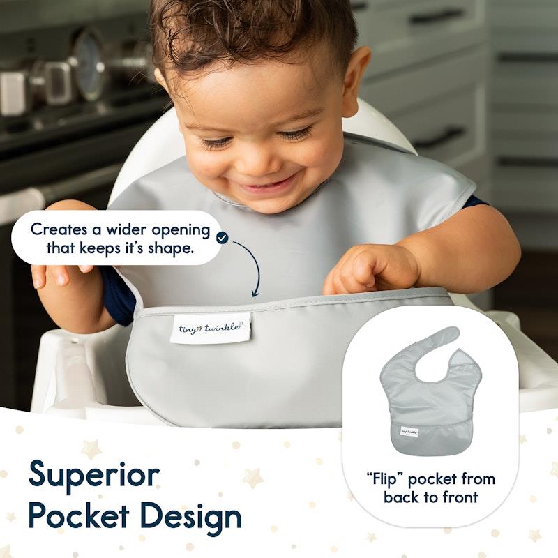 Load image into Gallery viewer, Tiny Twinkle - Mess-proof Easy Bib 5 Pack Unisex Set
