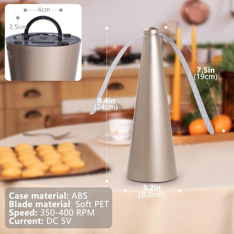 Load image into Gallery viewer, Living Today Shoo-Fly Chemical Free Fly Repellent Fan Gold Battery Operated 1Unit
