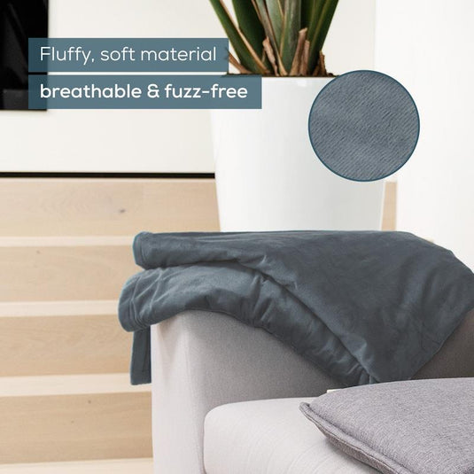 Beurer HD75DG Heated Throw: Dark Grey One Size