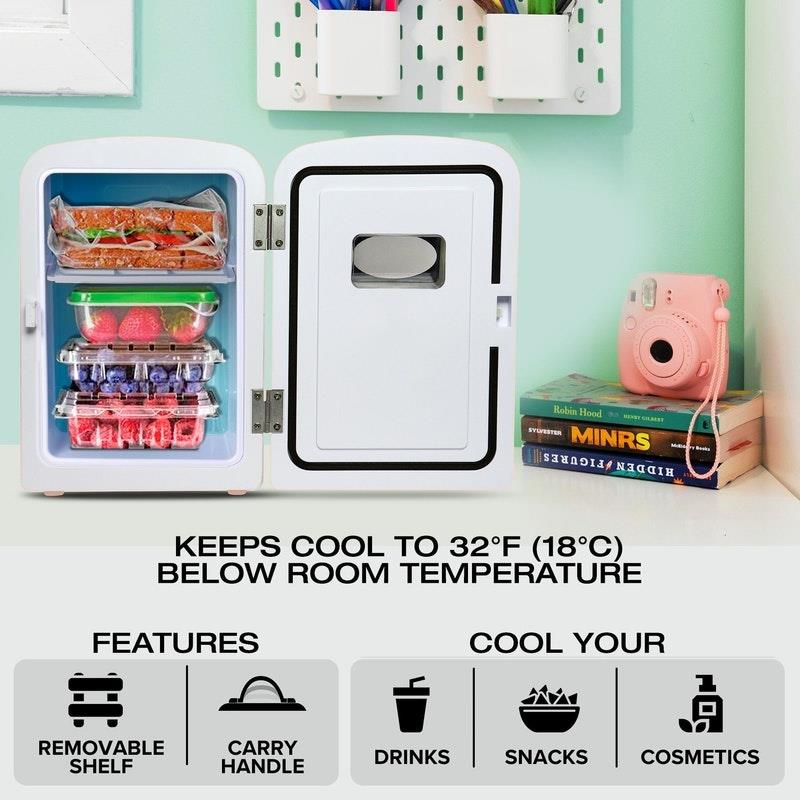 Load image into Gallery viewer, Koolatron Portable Mini Fridge White 4 Litre
