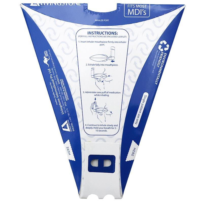 Load image into Gallery viewer, Livingstone Disposable Biodegradable Cardboard Asthma Spacer 1Piece
