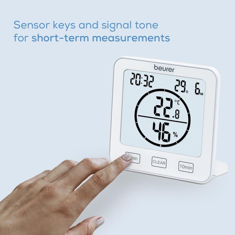 Load image into Gallery viewer, Beurer HM 22 Thermo-Hygrometer Indoor Climate Control Temperature and Relative Humidity Measurement with Timer and Beep 1unit
