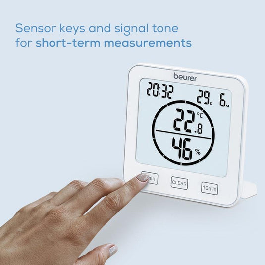 Beurer HM 22 Thermo-Hygrometer Indoor Climate Control Temperature and Relative Humidity Measurement with Timer and Beep 1unit
