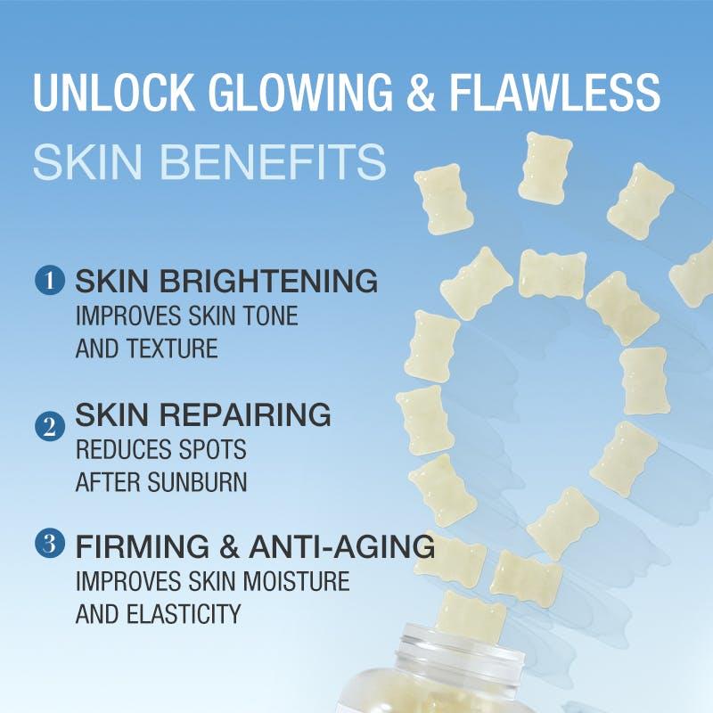 Load image into Gallery viewer, Teddi Lab by Unichi Nicotinamide Gummy 60s x3-Vitamin E Skin Brightening &amp; Glow Packs
