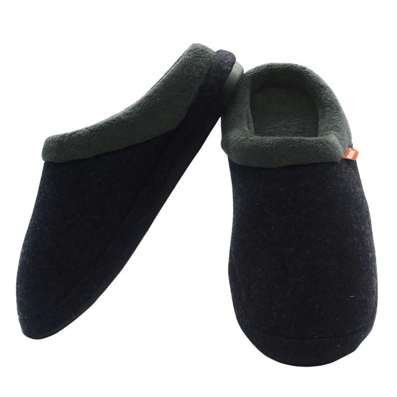 Load image into Gallery viewer, Archline Slippers Slip-On Arch Support Comfort Charcoal Marl Size 44

