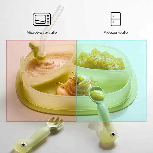 Bc Babycare Silicone Suction Plate Orange