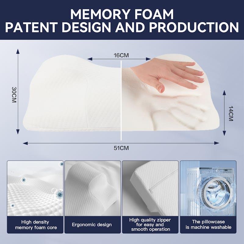 Load image into Gallery viewer, Clevinger Ergonomic Memory Foam Beauty Sleep Pillow 1pc
