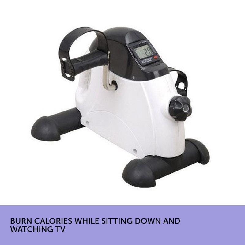 Load image into Gallery viewer, Powertrain Mini Exercise Bike Pedal Exerciser for Arms and Legs White
