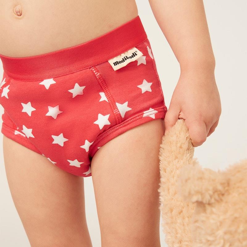 Load image into Gallery viewer, Modibodi Reusable Toddler Day-Time Training Pant 2 Pack Superhero 3-4 Years
