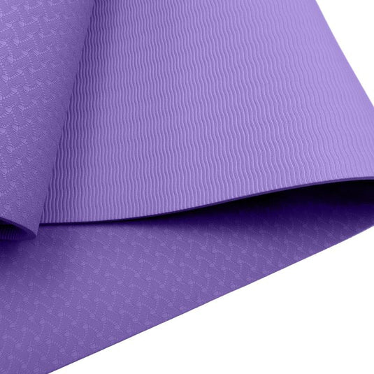 Powertrain TPE Yoga Pilates Exercise Mat 6mm Lilac