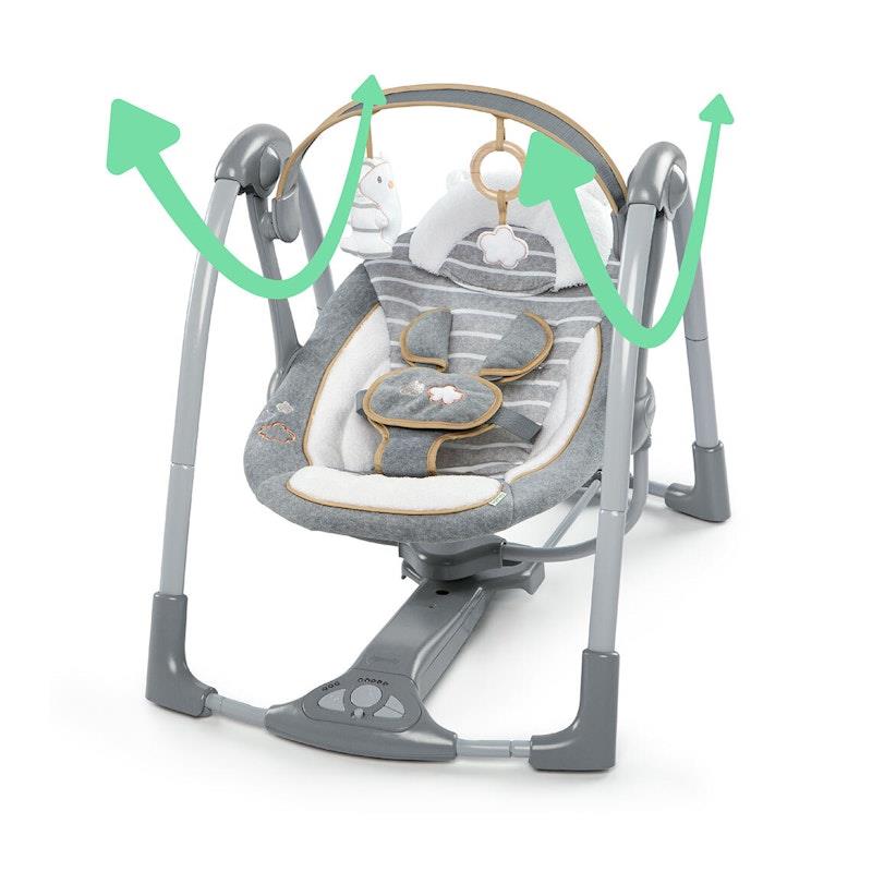 Load image into Gallery viewer, Ingenuity Boutique Collection Swing 'n Go Portable Swing - Bella Teddy 1pc
