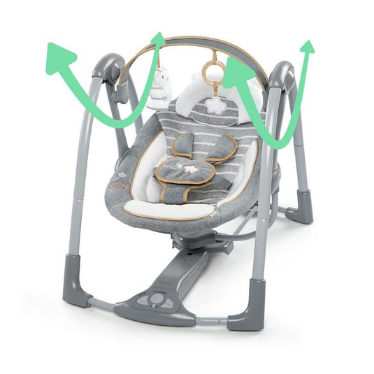 Ingenuity Boutique Collection Swing 'n Go Portable Swing - Bella Teddy 1pc