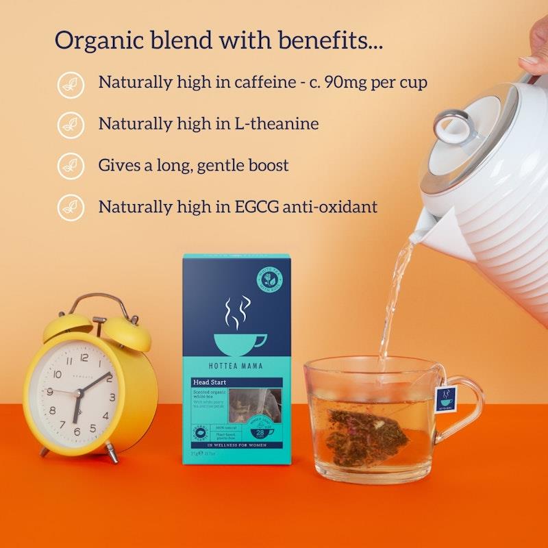 Load image into Gallery viewer, HOTTEA MAMA Head Start - Organic Herbal Blend Supporting Brain Fog - contains L-Theanine 1Pack
