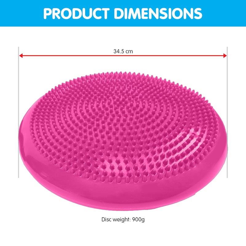 Load image into Gallery viewer, Powertrain Yoga Stability Disc Home Gym Pilates Balance Trainer Pink
