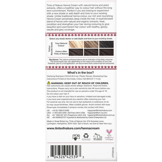 Tints of Nature Henna Cream Light Brown 70ml