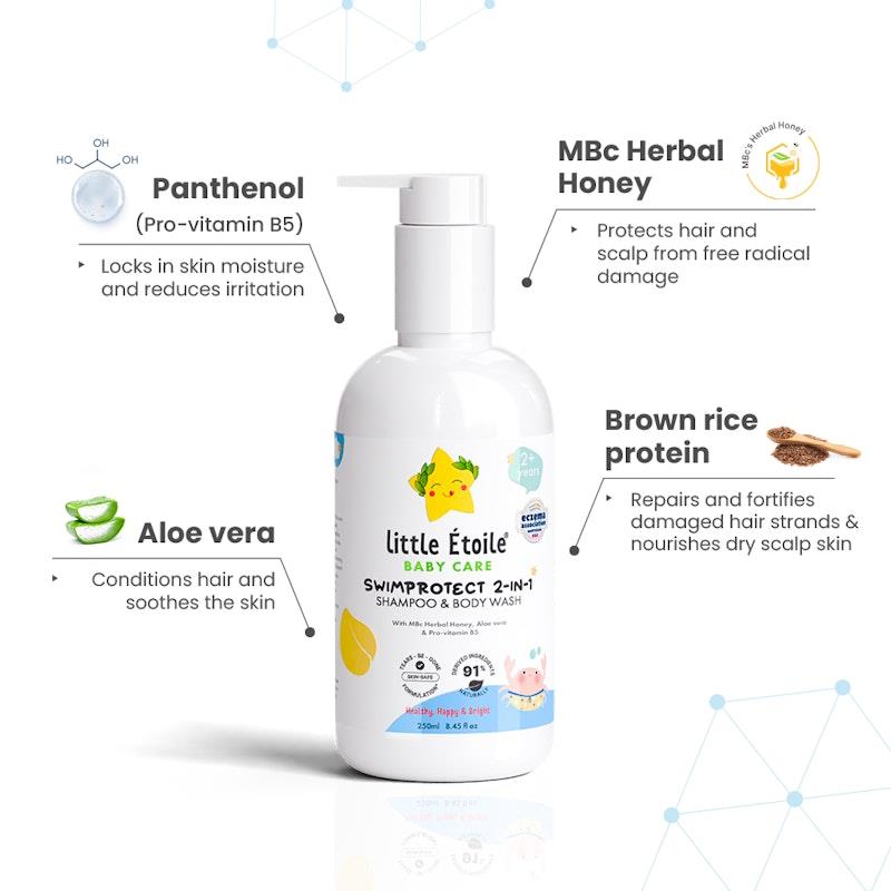 Load image into Gallery viewer, Little Etoile SwimProtect 2-in-1 Shampoo &amp; Body Wash (2+ Years) 2Pack
