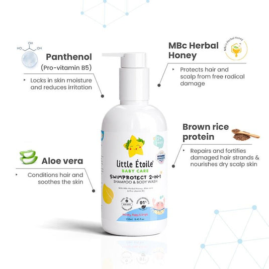 Little Etoile SwimProtect 2-in-1 Shampoo & Body Wash (2+ Years) 2Pack