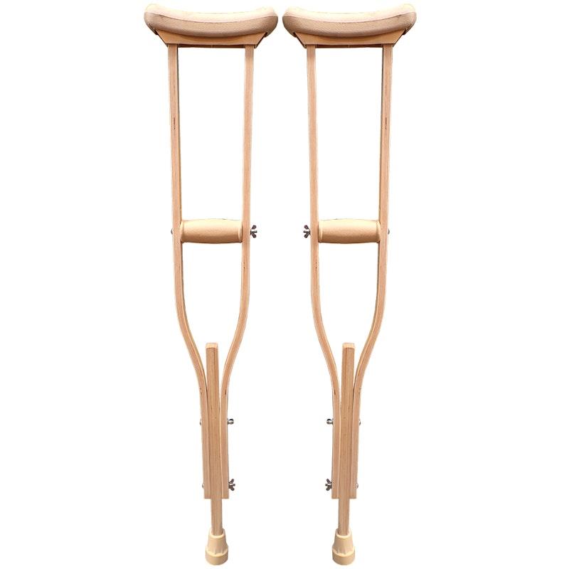 Load image into Gallery viewer, Livingstone Underarm Crutches Small Wood Adjustable 89-107cm 1Pair

