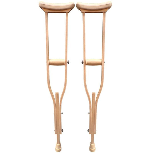 Livingstone Underarm Crutches Small Wood Adjustable 89-107cm 1Pair