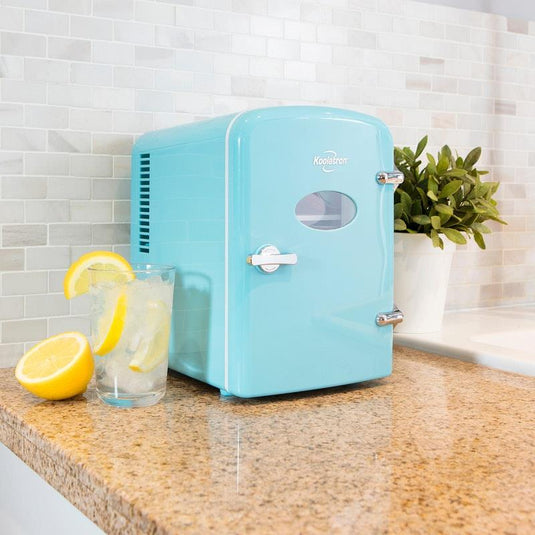 Koolatron Portable Mini Fridge Aqua Green 4 Litre