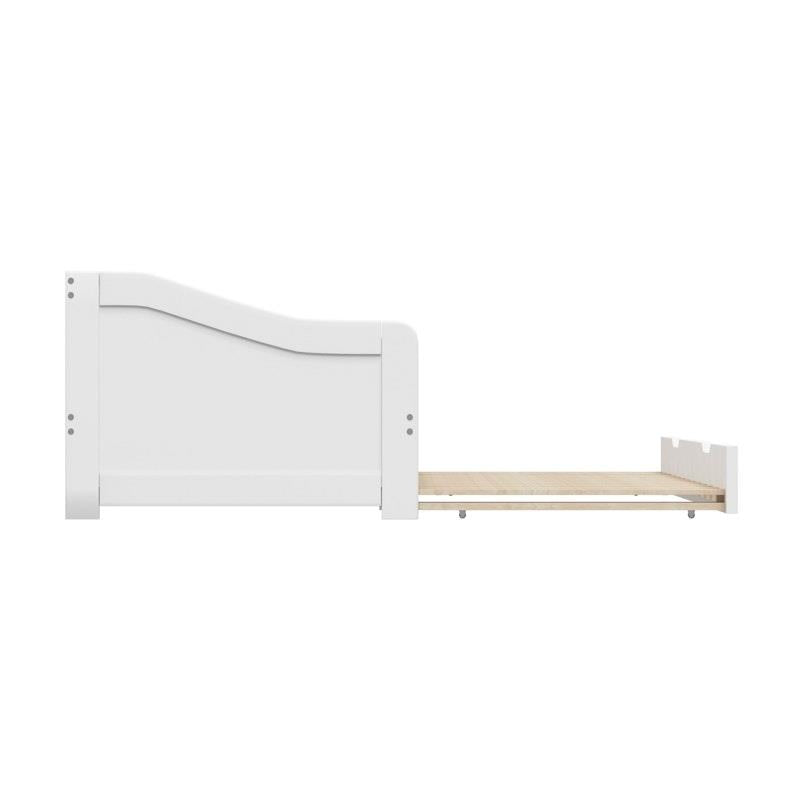 Load image into Gallery viewer, Oikiture Trundle Bed Frame Daybed Single Size Base Timber Wooden Single Beds x2 White
