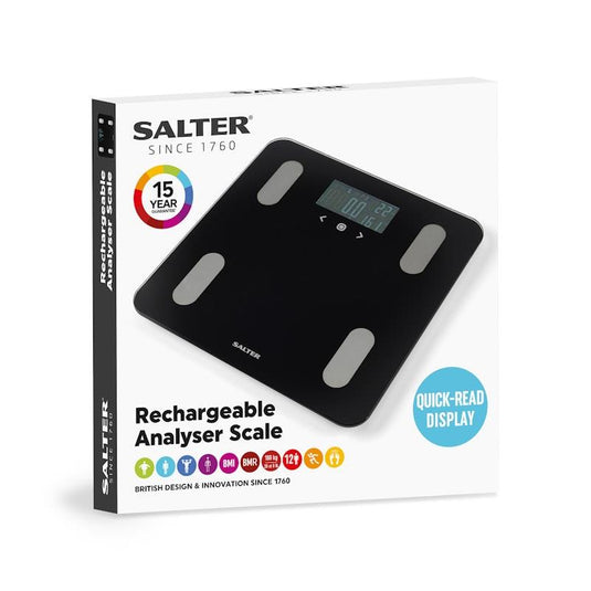 Salter Rechargeable Dashboard Analyser Scale 180kg Black 1Unit