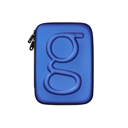 Glucology Travel Case Plus with Extra Storage for Blood Glucose Monitors Blue